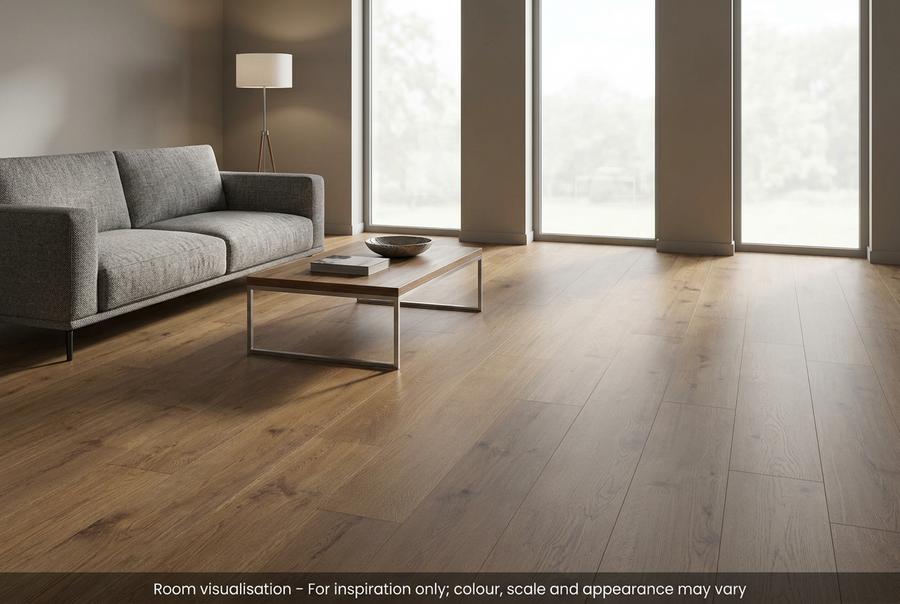 Karndean Van Gogh Gluedown Smoked Butternut in Living room