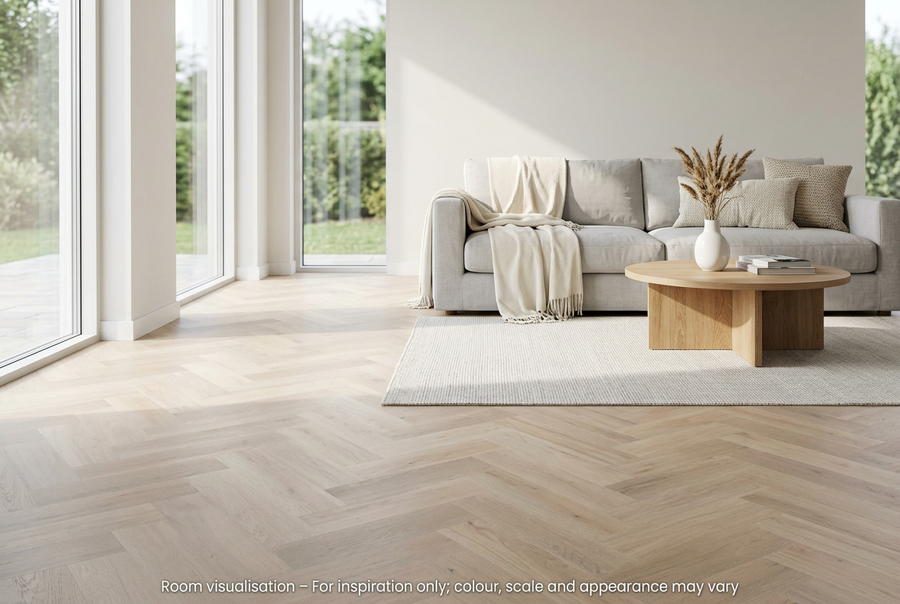 Karndean Van Gogh Gluedown Texas White Ash SM in Living room