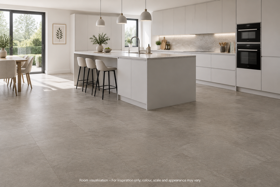 Karndean Van Gogh Gluedown Tuscan Slate in Kitchen