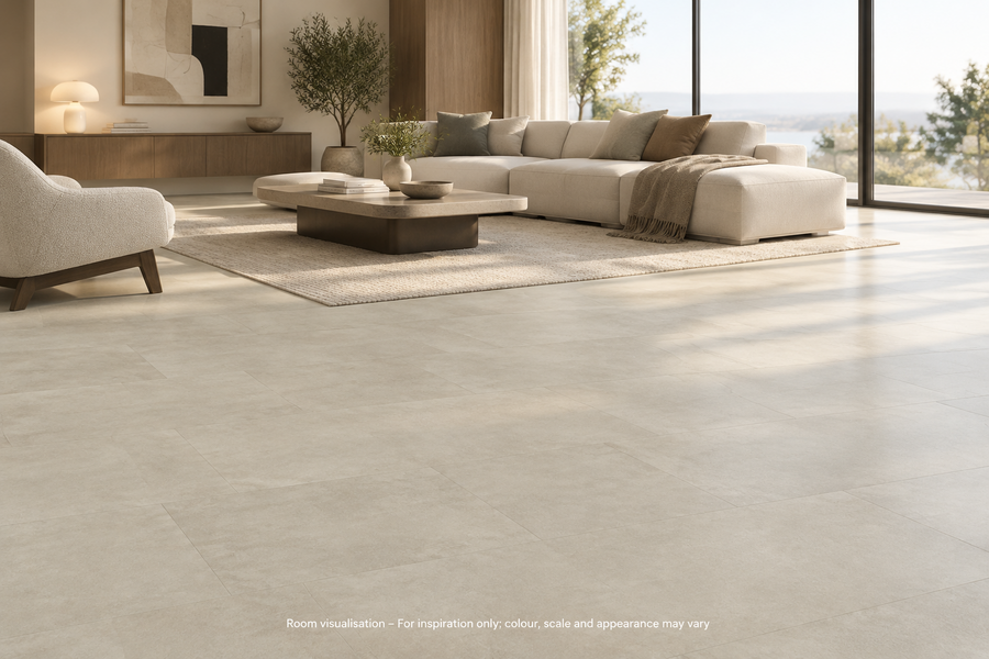 Karndean Van Gogh Gluedown Venetian Slate in Living room