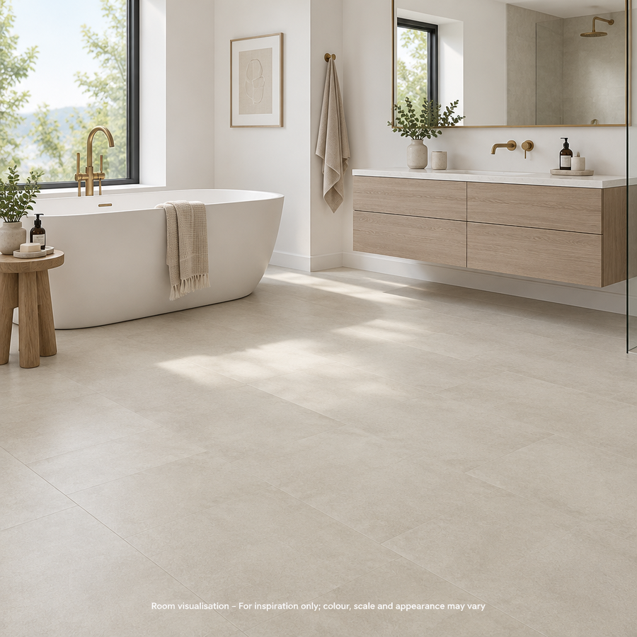 Karndean Van Gogh Gluedown Venetian Slate in Bathroom