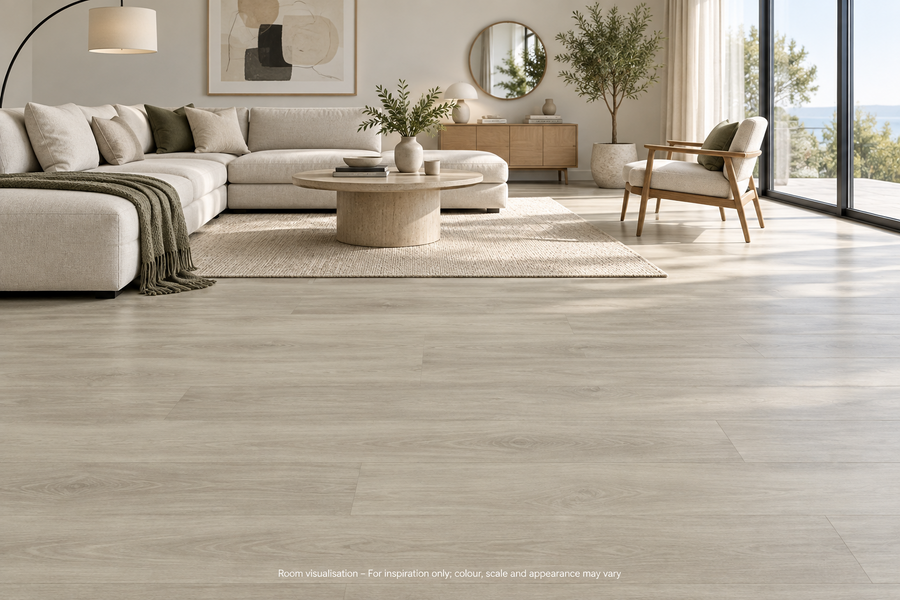 Karndean Van Gogh Gluedown Grey Brushed Oak in Living room