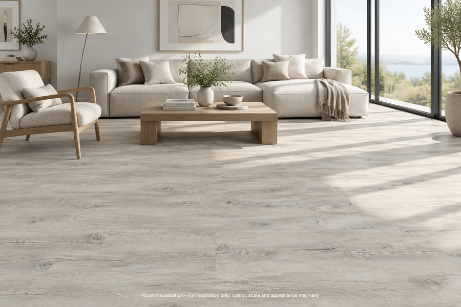 Karndean Van Gogh Gluedown Light Distressed Oak in Living room
