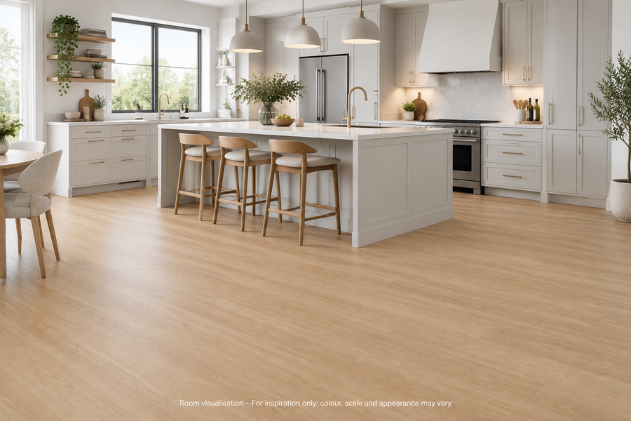 Karndean Van Gogh Gluedown Natural Prime Oak in Kitchen