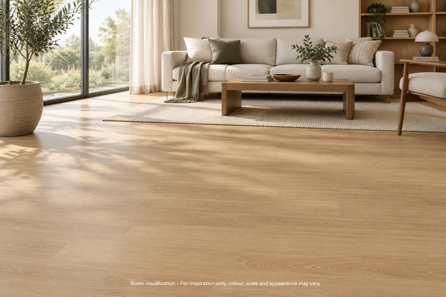 Karndean Van Gogh Gluedown Natural Prime Oak in Living room