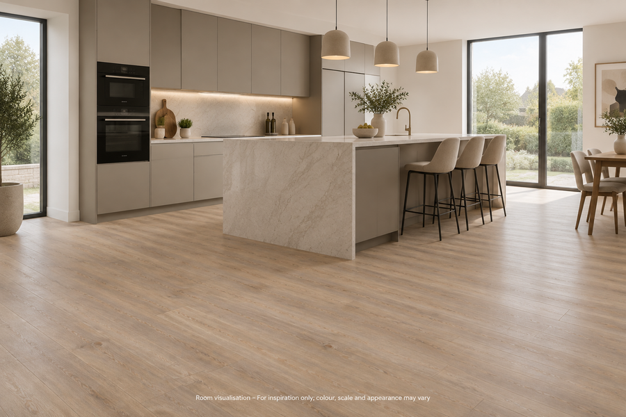 Karndean Van Gogh Gluedown Country Oak in Kitchen
