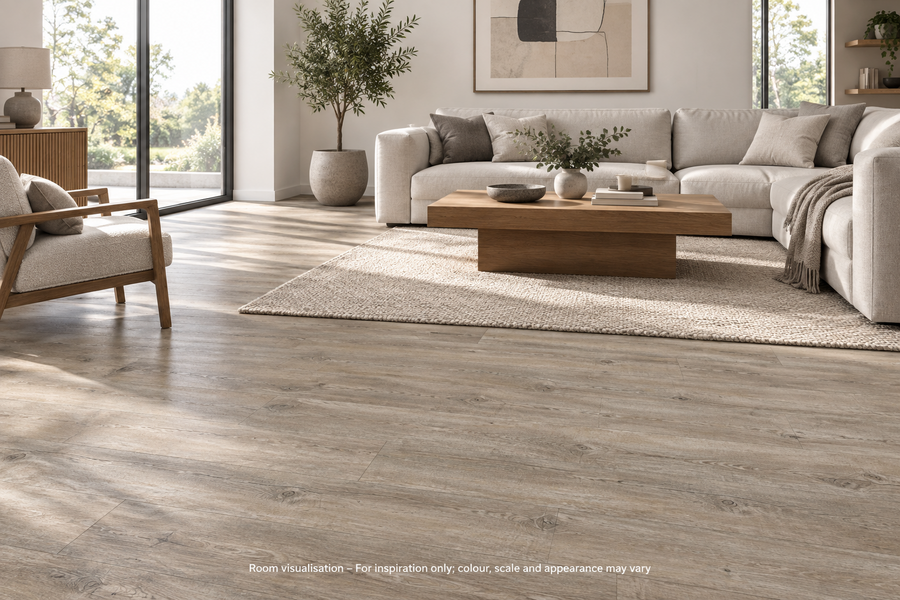 Karndean Van Gogh Gluedown Distressed Oak in Living room