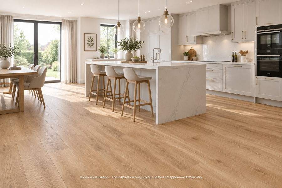 Karndean Van Gogh Gluedown French Oak in Kitchen