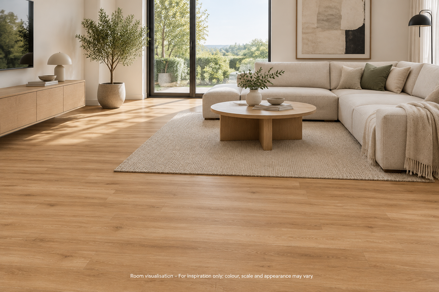 Karndean Van Gogh Gluedown French Oak in Living room