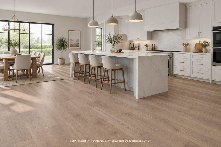 Karndean Van Gogh Gluedown Frosted Birch in Kitchen