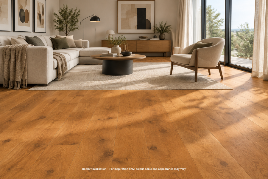 Karndean Van Gogh Gluedown Wellington Oak in Living room