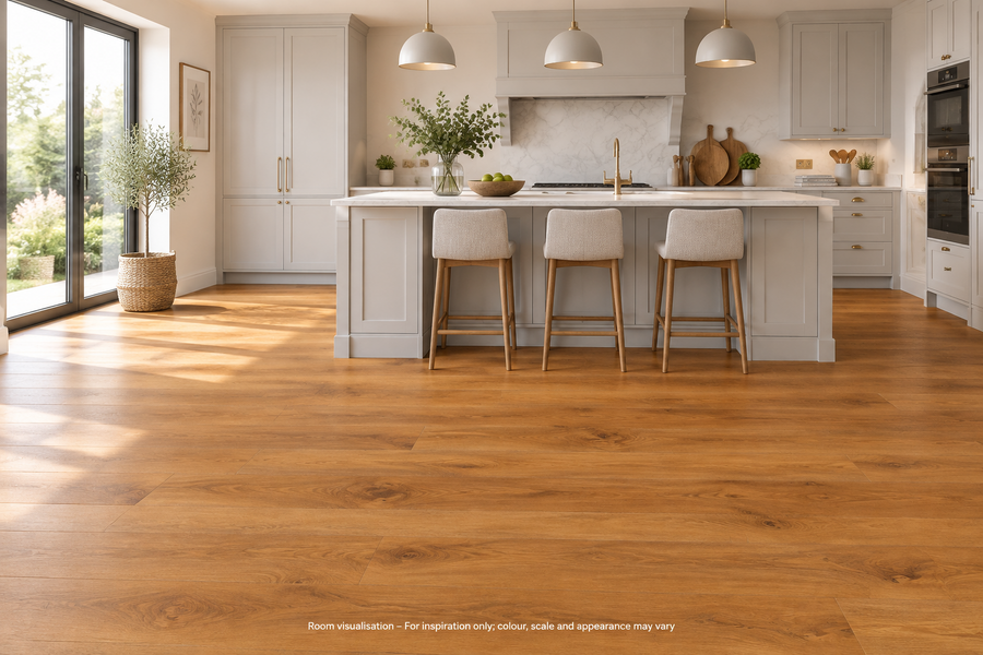 Karndean Van Gogh Gluedown Wellington Oak in Kitchen