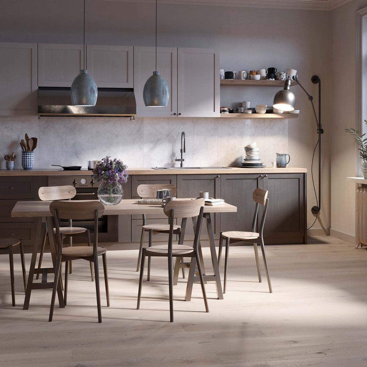 Karta Recycled Leather 1540.08 Saxton Wide Plank Laminate Flooring