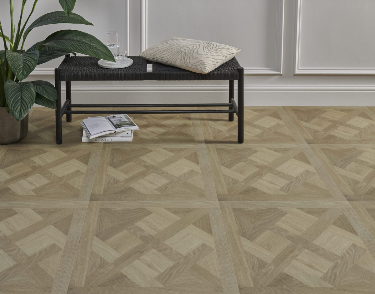 Luvanto Premium Click Plus Spring Oak Basketweave Flooring