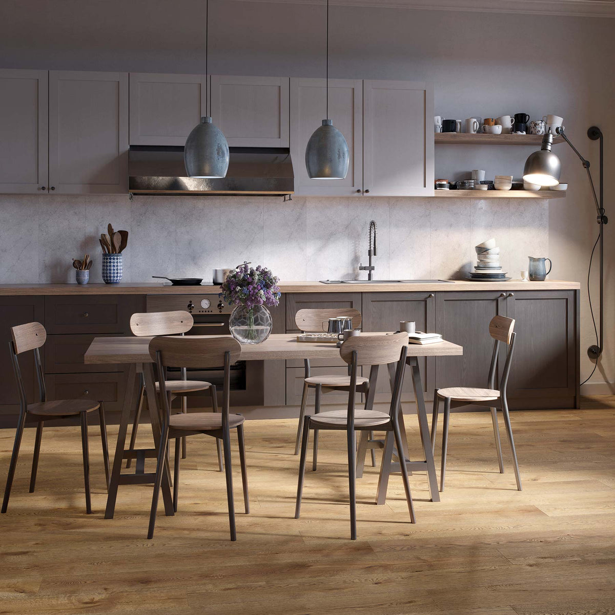 Karta Recycled Leather 1490.08 Magnus Wide Plank Laminate Flooring