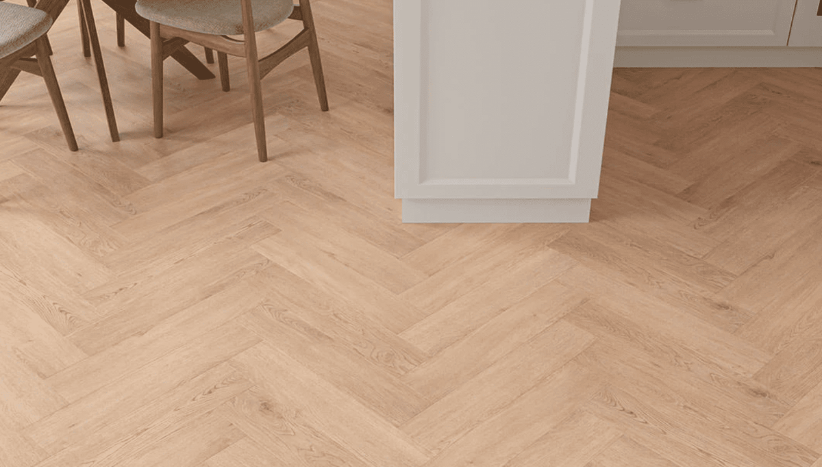 Montique Amazon Click Herringbone Farnham Oak Luxury Vinyl Tile
