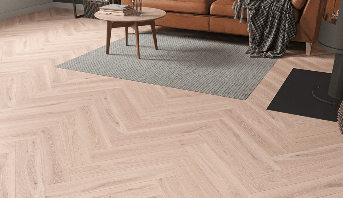 Montique Redwood Click Herringbone Luskentyre Oak Luxury Vinyl Tile
