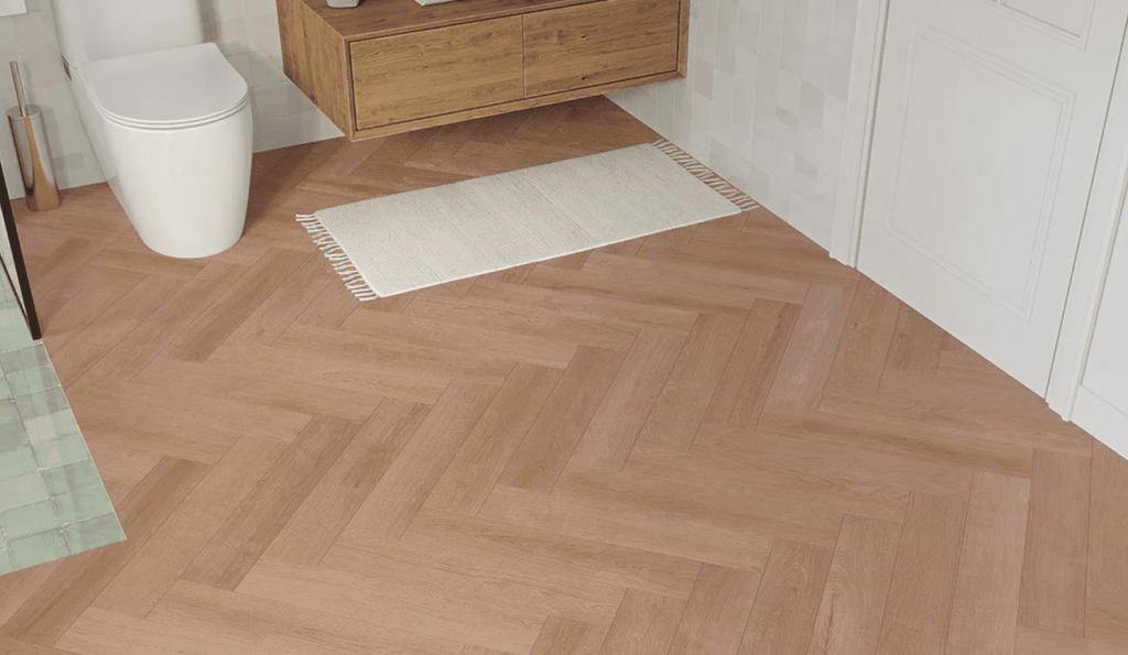 Montique Redwood Click Herringbone Scarista Oak Luxury Vinyl Tile