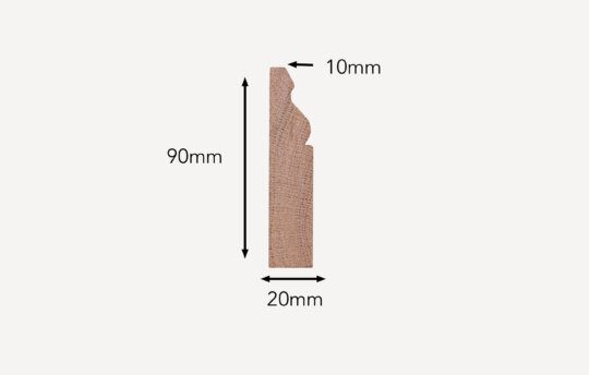 Ted Todd 90mm Solid Oak Door Architrave