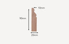 Ted Todd 90mm Solid Oak Door Architrave
