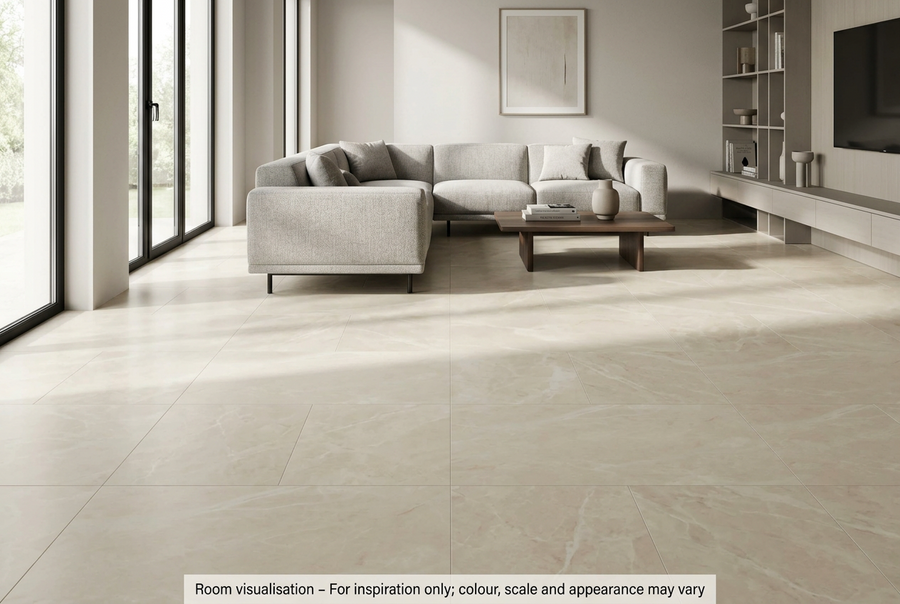Luvanto Premium Click Plus Oyster Marble in Living room