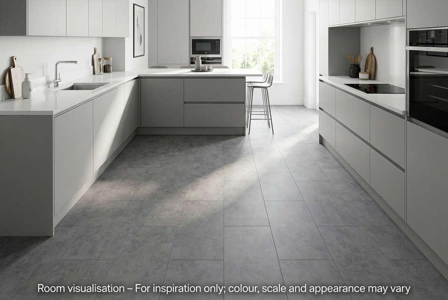 Luvanto Design Warm Grey Stone in Kitchen