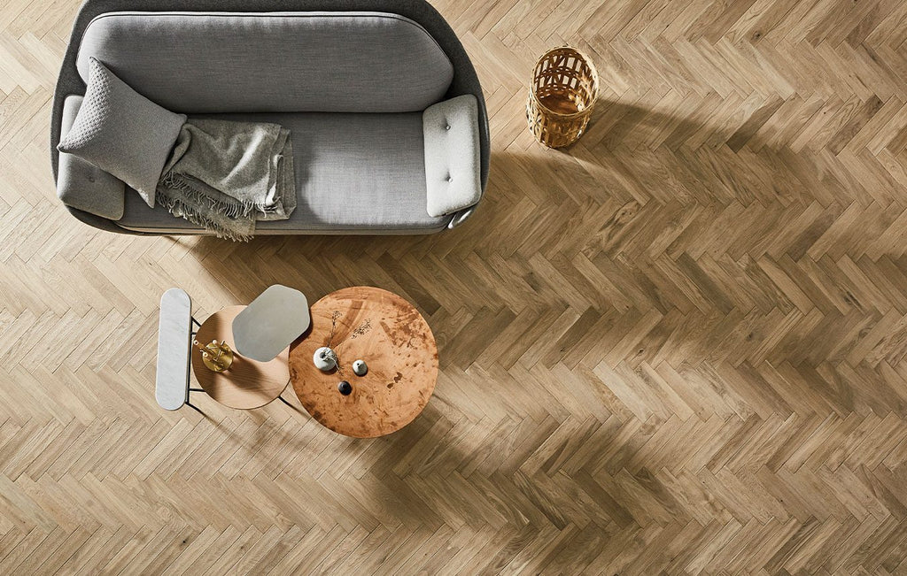 Ted Todd Warehouse Raw Cotton - Narrow Herringbone (450mm x 90mm)