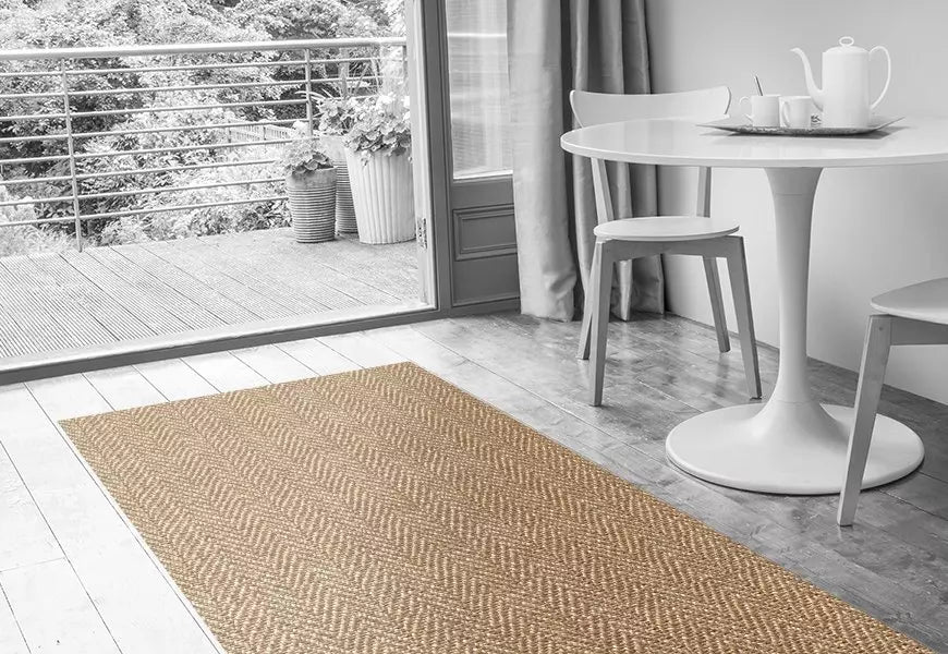 Alternative Flooring Jute Herringbone Maltloaf