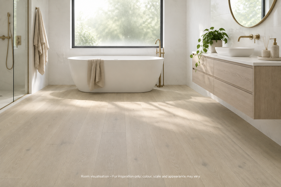 Karndean Art Select Basque Oak in Bathroom