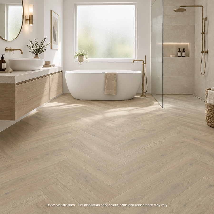 Karndean Art Select Basque Oak - SM in Bathroom