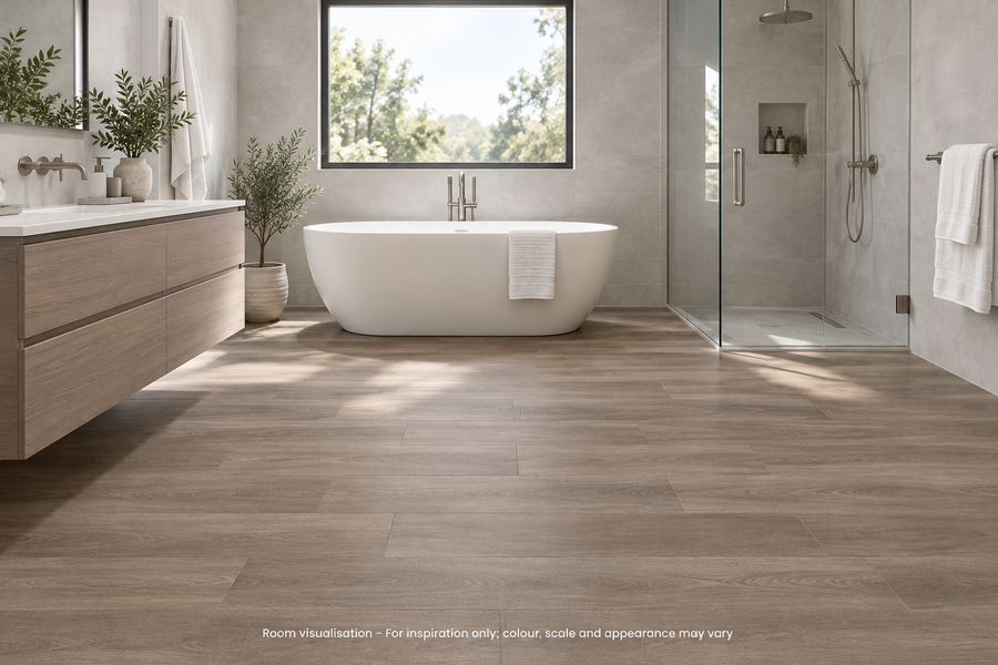 Karndean Art Select Bellota Oak in Bathroom