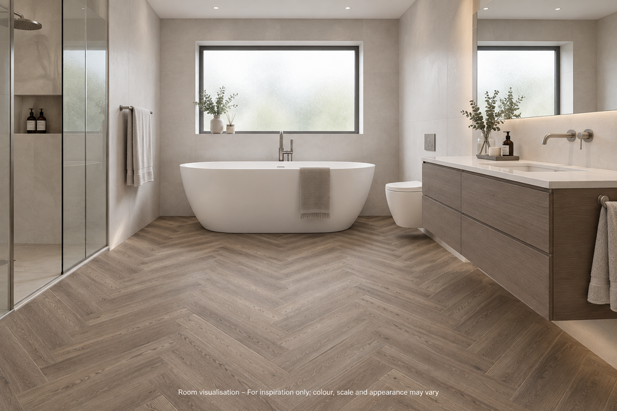 Karndean Art Select Bellota Oak - SM in Bathroom