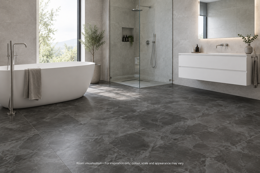 Karndean Art Select Black Onyx in Bathroom