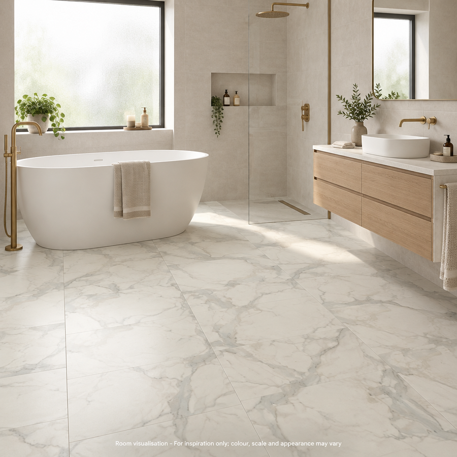 Karndean Art Select Calacatta d'Oro in Bathroom
