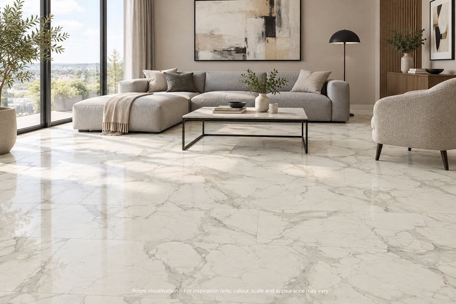 Karndean Art Select Calacatta d'Oro in Living room