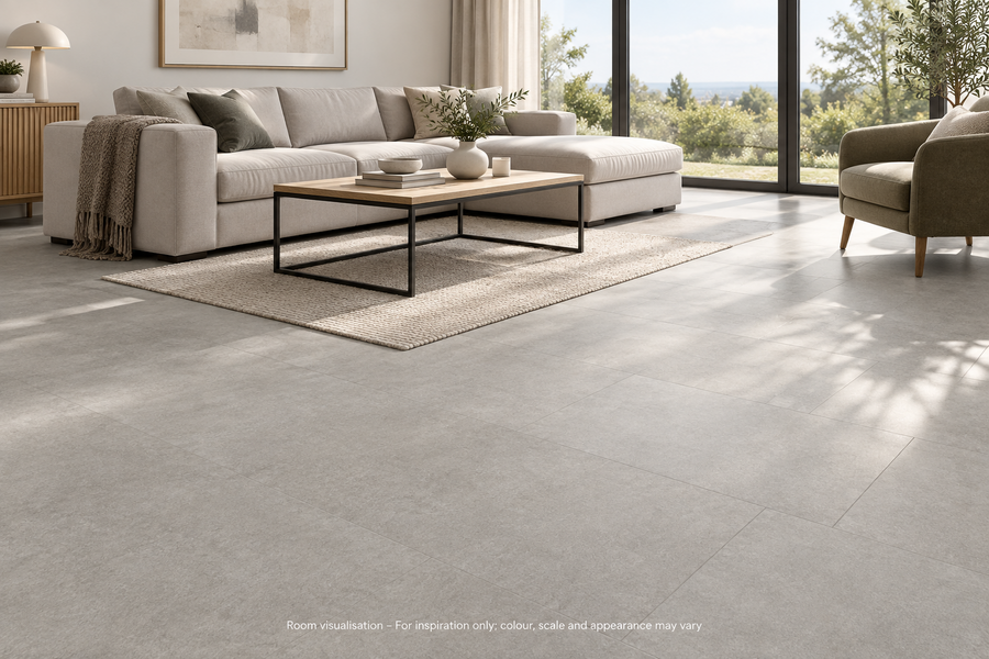Karndean Art Select Cambric Stone in Living room