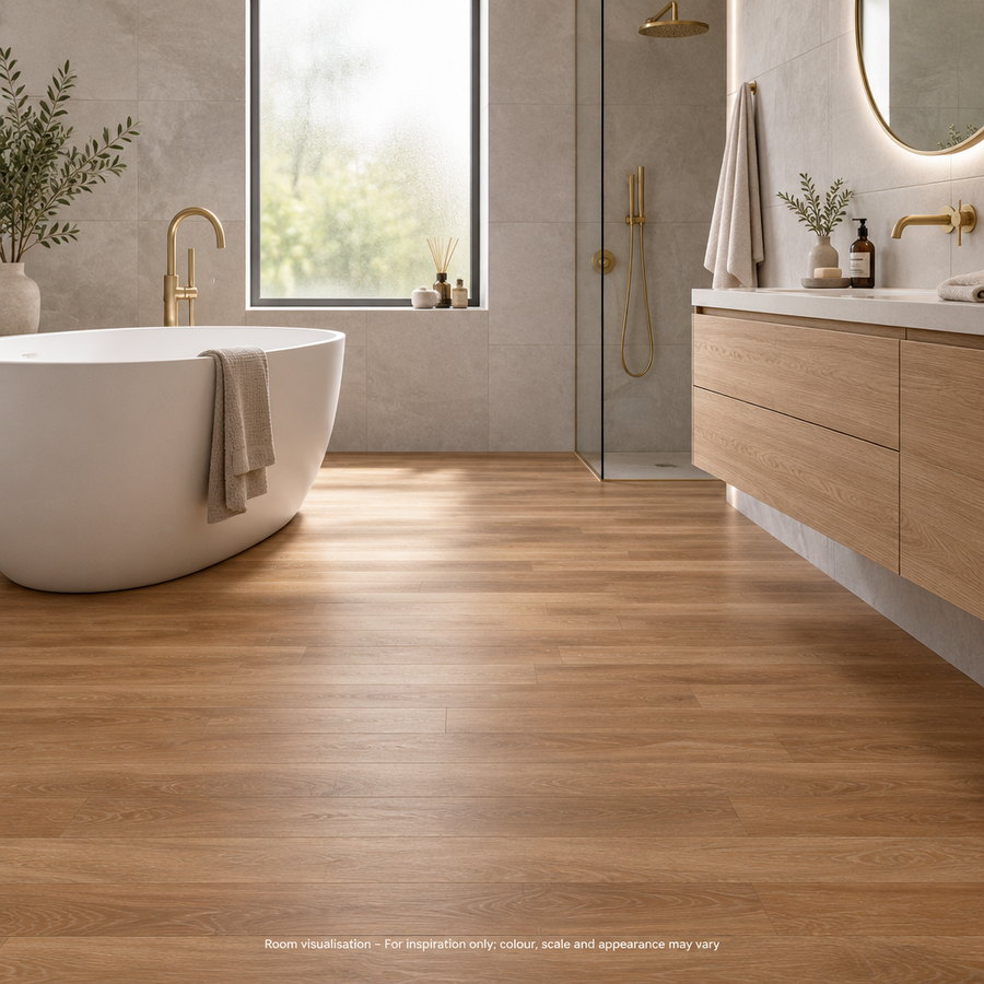 Karndean Art Select Canyon Oak in Bathroom