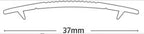 Interfloor Standard Aluminium Screw Carpet Coverstrip 37mm