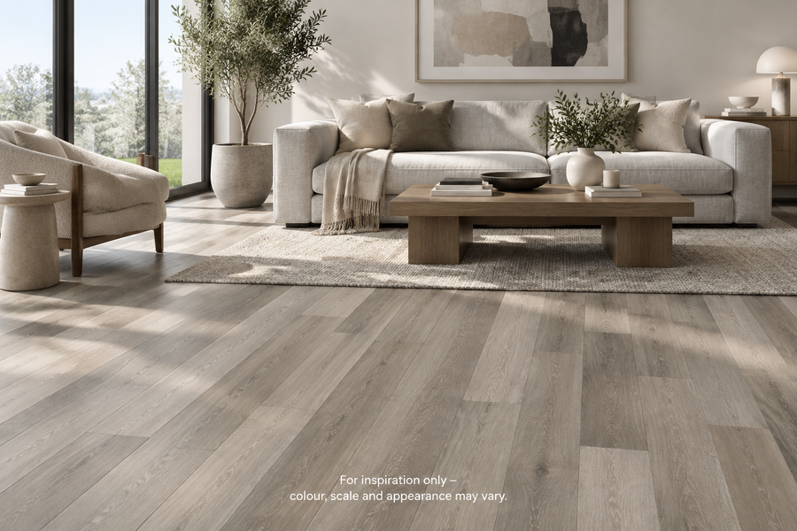 Karndean Art Select Castle Hill Ash in Living room