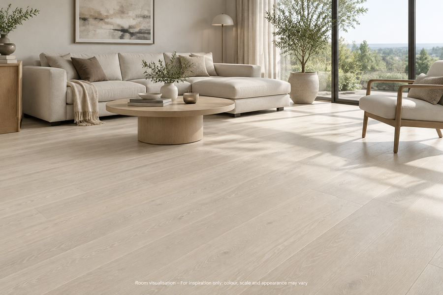 Karndean Art Select Clay Artisan Oak in Living room