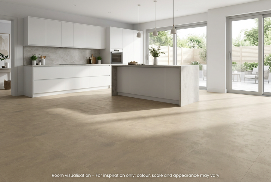 Karndean Van Gogh Gluedown Cotswold Stone in Kitchen