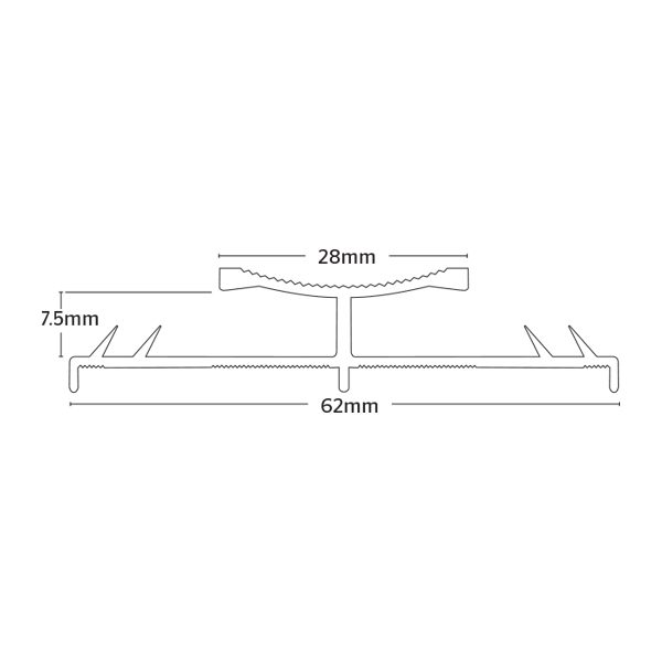 Interfloor Standard Aluminium Dualgrip – Heavy Duty Raised Base