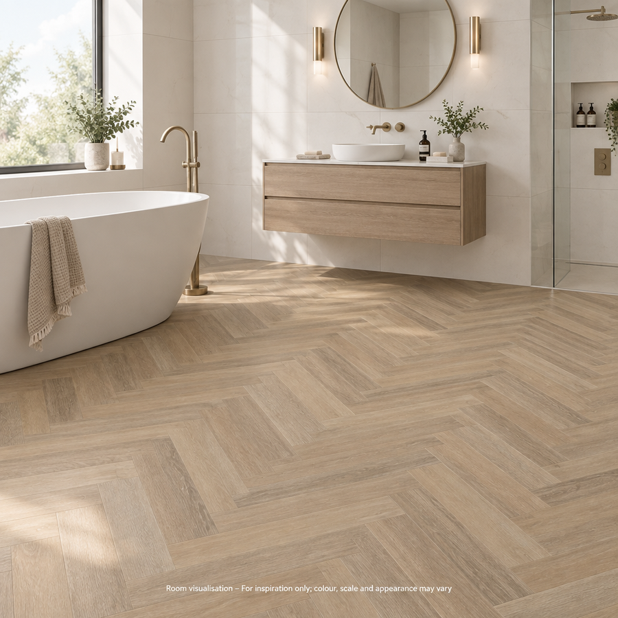 Karndean Art Select Dune Oak - SM in Bathroom