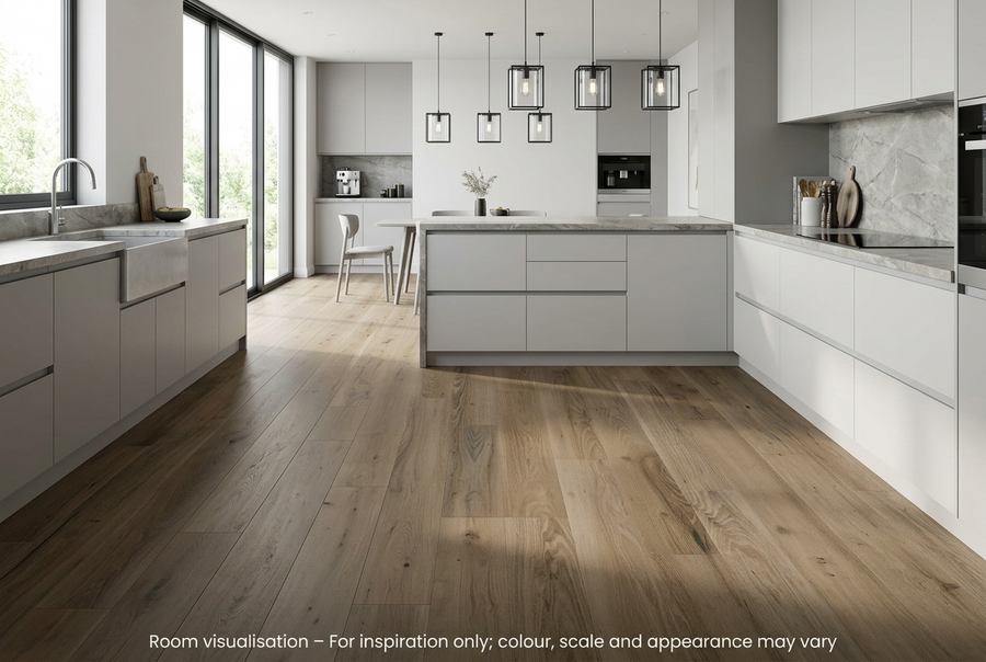 Karndean Knight Tile Gluedown Duxbury Acacia in Kitchen