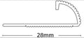 Interfloor Standard Aluminium Carpet Tile Edging