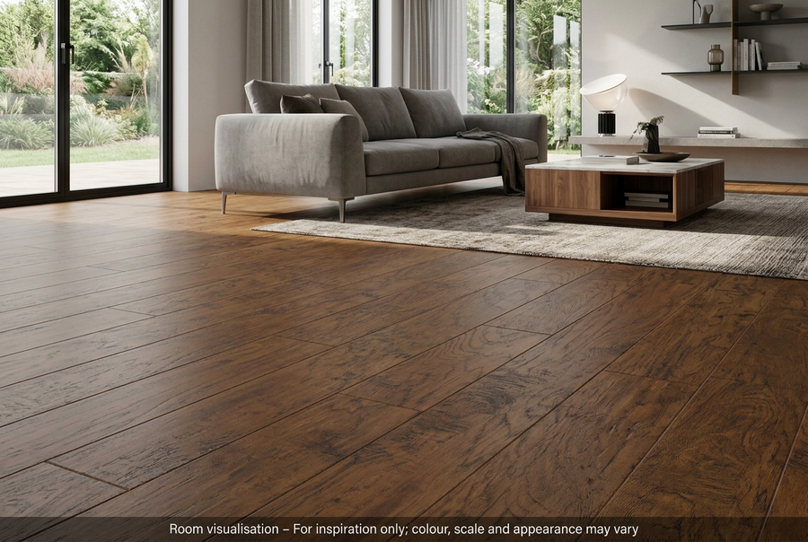 Karndean Art Select Handcrafted Hickory Nutmeg in Living room
