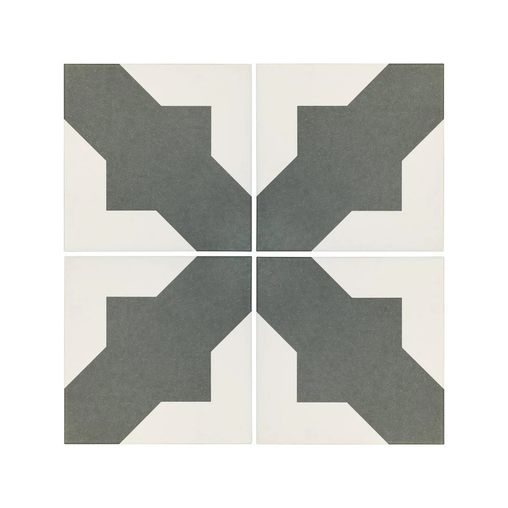 FIRED EARTH Bert &amp; May Black Crosses Porcelain