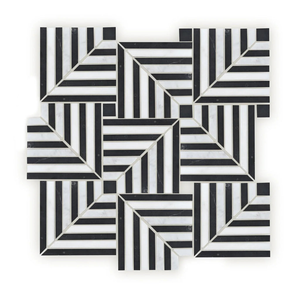 FIRED EARTH Chequers Court Deco Mosaic