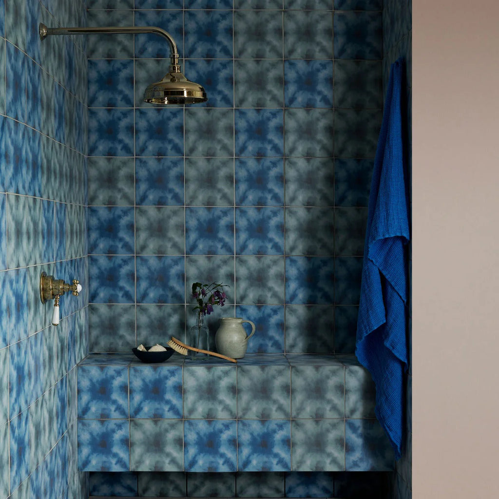 FIRED EARTH Designers Guild Shibori Duck Egg