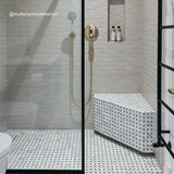 FIRED EARTH East Hampton Honed Basketweave Mosaic